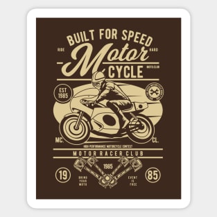 Built for Speed: Retro Moto Club Sticker